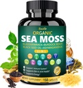 Bualle Irish Sea Moss Capsules – Organik Sea Moss, Black Seed Oil, Ashwagandha Supplements with Bladderwrack, Ginger & Burdock Root – Supports Daily Wellness, Skin & Energy – 150 Capsules (1 Pack)