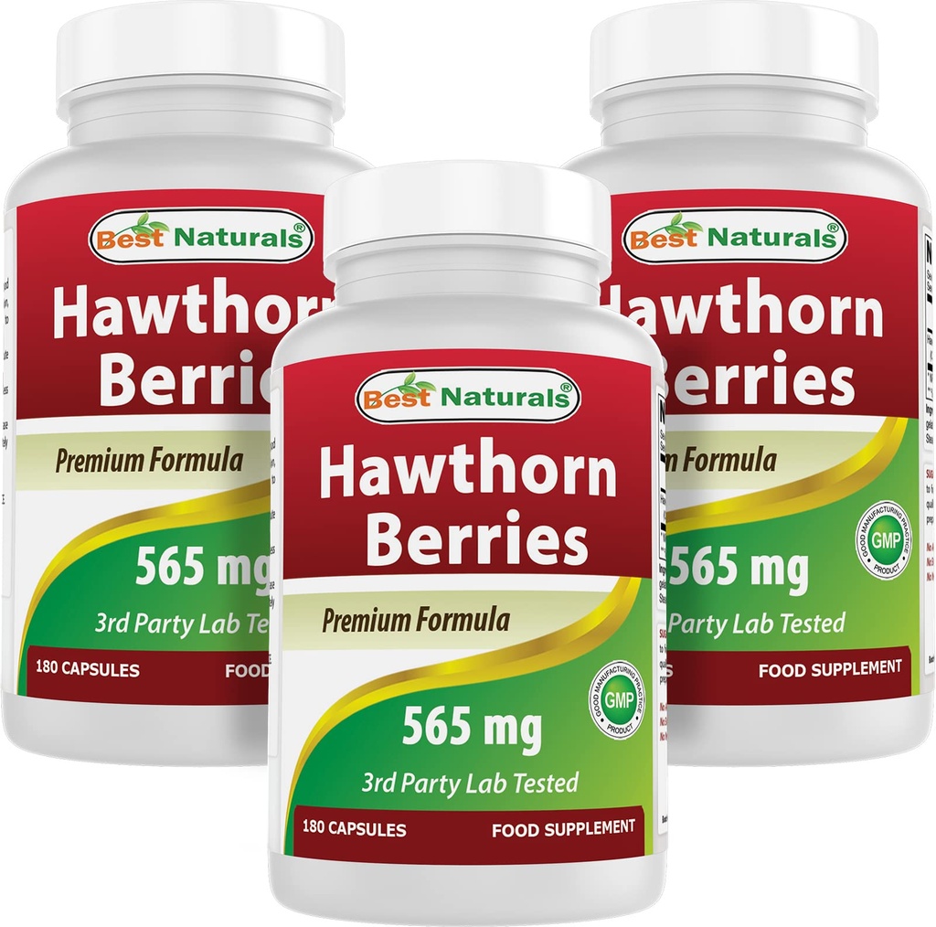 En İyi Doğallar Hawthorn Berry 565 mg 180 Capsules (180 Kont)