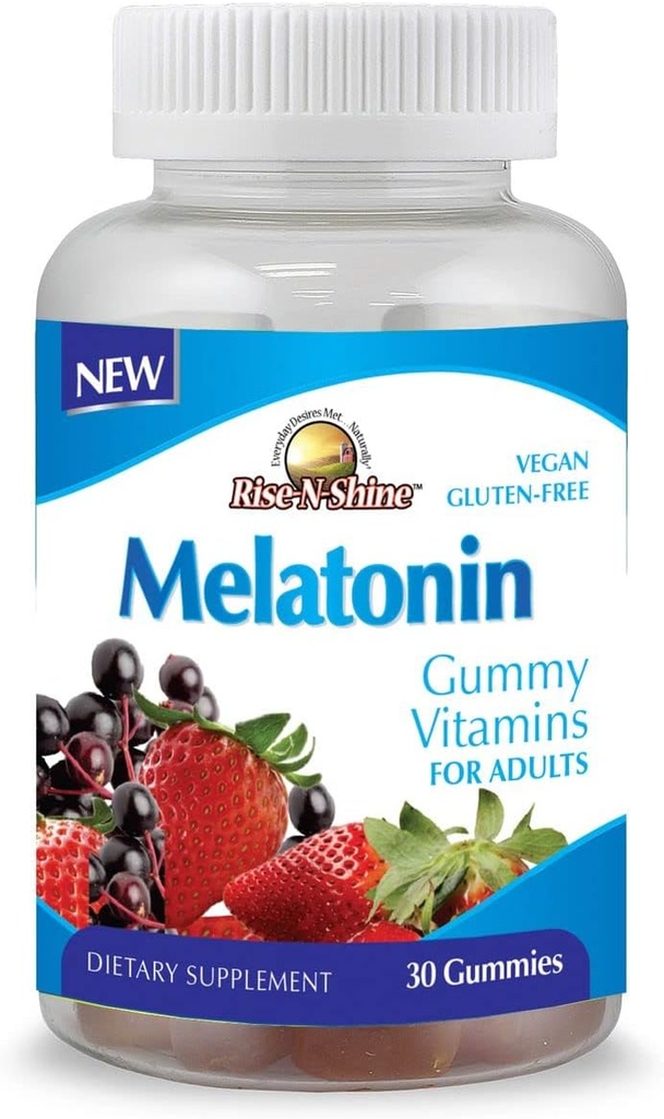 Rise-N-Shine Melatonin Yetişkin Gummies 5mg of Melatonin per Gummy