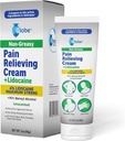 Globe Pain Relieving Cream Plus 4% Lidoka, maksimum Kuvvetli Yardım, Kas Aches, Ortak Ağrı, Backache, Boy Pain, Soreness, Sprates & Spasms, Unscented, 3oz