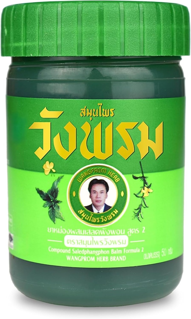 bileşik Saledphangphon Balm Balm/Salve Formula 2 50g Soğutma Anti-Itch for Insect/Bugs Bites Pain (Green, Cool Salve (Plastik Şişe)