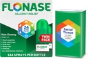 Flonase Antivirüs Relief Nasal Spray, 24 Saat Non-Drowsy Multi-Symptom Relief – 144 Spreys (Pack of 2) artı Bonus Pack of Tounds