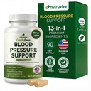 Nutravive Blood Printing Support Supplement – Natural Heart & Circulation Support with Hawthorn, Olive, Olive Leaf, Hibiscus & B12 – ABD Made, GMP Tesis - 90 Capsules