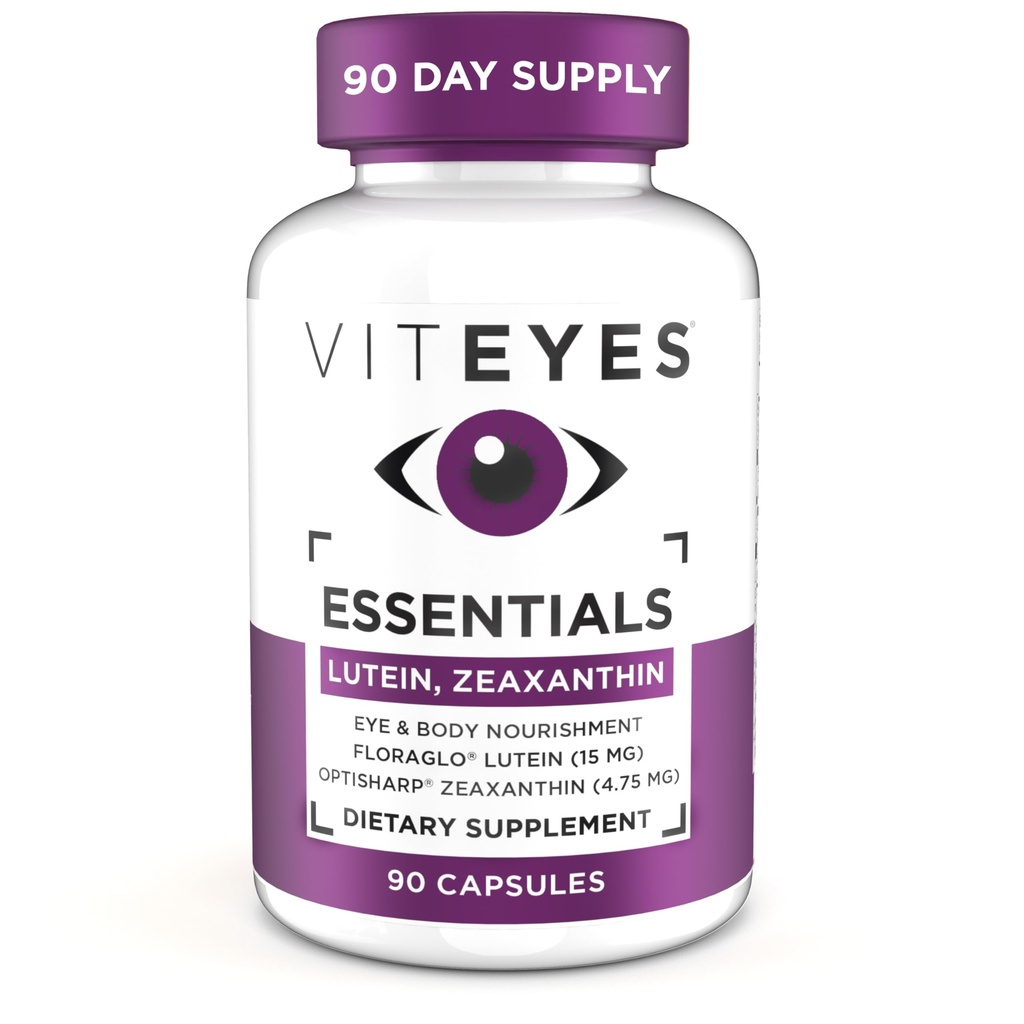 Viteyes Essentials Eye Health Diyetary Supplement, Lutein & Zeaxanthin for Macular Support, 90 Capsules