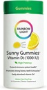 Rainbow Light - Sunny Gummies Βιταμίνη D3 1000 IU, Υποστήριξη για υγιή οστά, μύες, και ανοσία σε μια οικογένεια-φιλικά Μασώμενα με βιταμίνη D3, χωρίς σόγια, χωρίς γλουτένη, ξινό λεμόνι, 50 Gummy σταγόνες