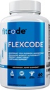 Fitcode Flexcode Ultra Premium Ortak Destek, Glucosamine, Turmeric, MSM, Chondroitin, Hyaluronic Acid, Gluten-Free, for Men and Women (30 hizmet)