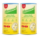 Almased Vanilla Meal Change Shake - Low-Glycemic High Plant Base protein Toz- Beslenmesel Kilo Sağlığı Desteği Tamam - Vanilla Flavor - 17.6 oz (1.1 Pound (2 Pack)