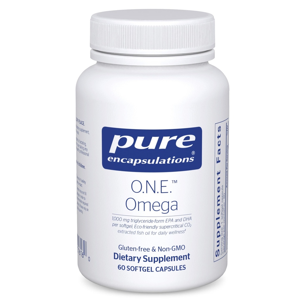 Saf Encapsulations O.N.E. Omega - Fish Oil Supplement for Heart Health, Joints, Skin, Eyes, and Cognition* - Fish Oil Mechanic with EPA and DHA - 60 Softgel Capsules