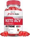 Justified Laboratories Rush DW ACV Gummies Extreme 2000MG Keto Rush Keto Gummies Apple Cider Vinegar Formulated with Pomegranate Beet Juice B12 Vegan Non GMO 60 Gummys