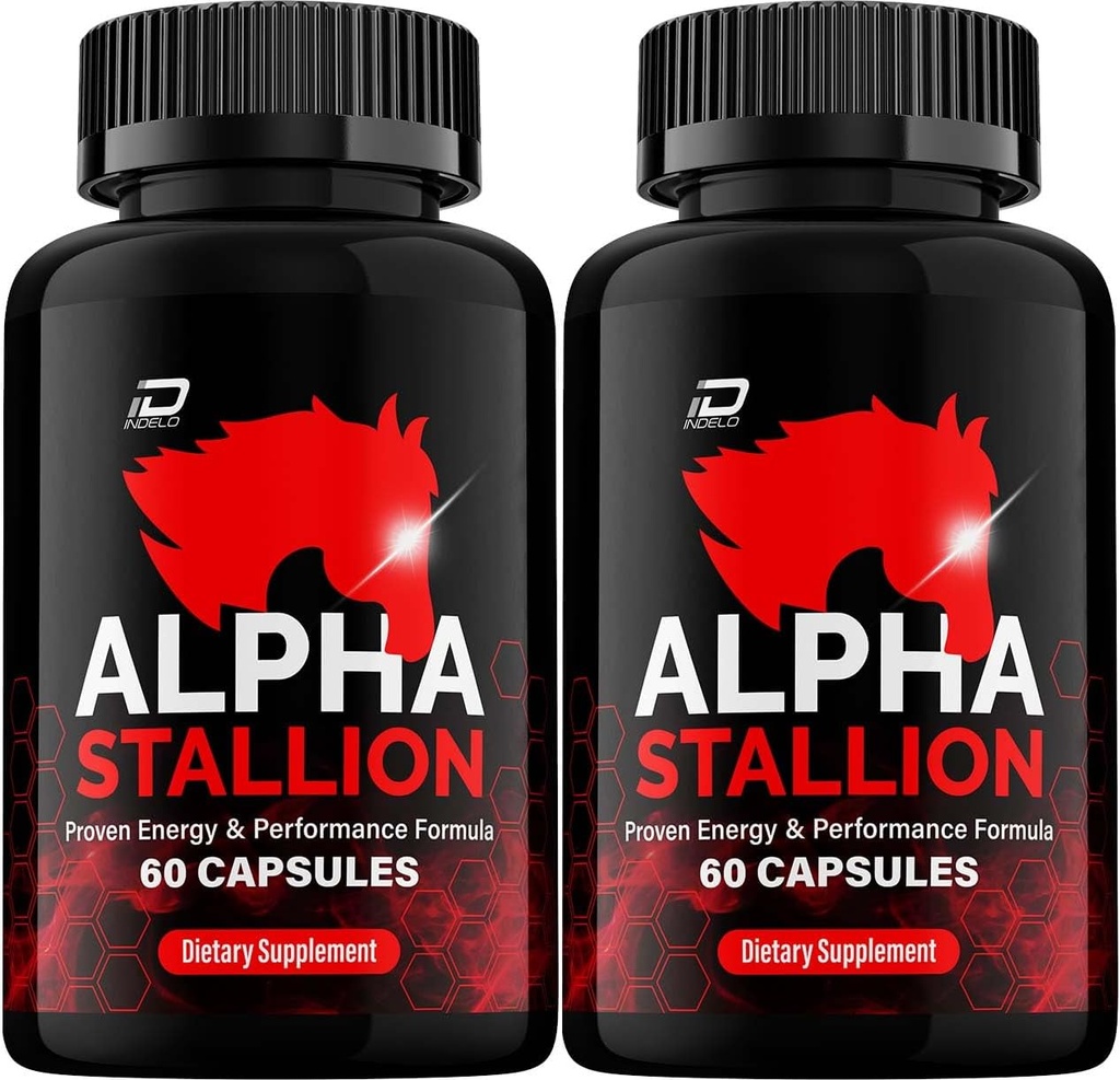 Alpha Stallion Χάπια Επίσημη Φόρμουλα - AlphaStallion Κάψουλες Υψηλής Απόδοσης Φόρμουλα - Μέγιστη Δύναμη, Alpha Stallion All-Φυσική Φόρμουλα, StallionAlpha Κριτικές (2 Συσκευασία - 120 Κάψουλες)