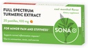 SONA Turmeric Pastilles, Dissolves in mouth,% 600 daha yüksek drenaj kapsülleriyle karşılaştırıldığında
