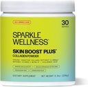 Sparkle Wellness VERISOL Bioaktif Hydrolyzed Collagen Peptides | C & Hyaluronic Acid for Hair, Skin, and Nail Health | Skin Boost Plus (Acai Lemonade) [30-Serves]