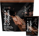 Protein + Collagen Powder | 23g Protein (Grass-Fed Whey + Collagen) | 3.7g BCAAs | Supports Muscle & Joint Health | Gluten & Soy Free | No Artificial Ingredients | 15 Sachets - Chocolate