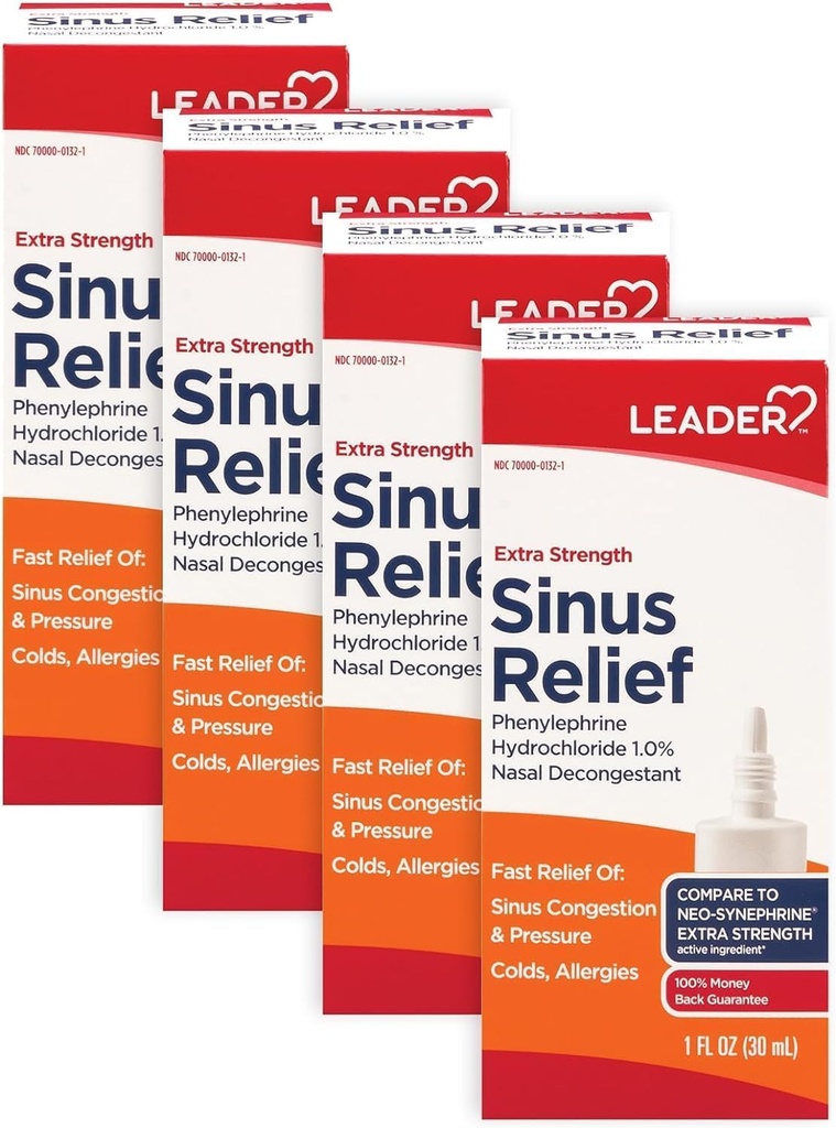 Lider Ekstra Kuvvetli Sinus Relief, Fast Acting, Sinus Decongestant, Nasal Congestion Relief Spray, Cold & Antis 30 mL Şişe (Görünen 5)