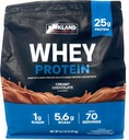 Kirkland Signature Whey 25g proteini,1g şeker,5.6g BCAAs, yaklaşık 70 Hizmet Kremi Chocolate Flavorted