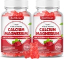 Yetişkin ve Çocuklar için yumuşak borulü çinko Magnezyum Gummies, Suagr-Freeuba Magnezyum D3 Bone Strength & Immune Health, Raspberry Flavor 120