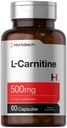 Horbäach L Carnitine Supplement 500 mg | 60 Capsules | L-Carnitine L-Tartrate | Non-GMO ve Gluten Ücretsiz