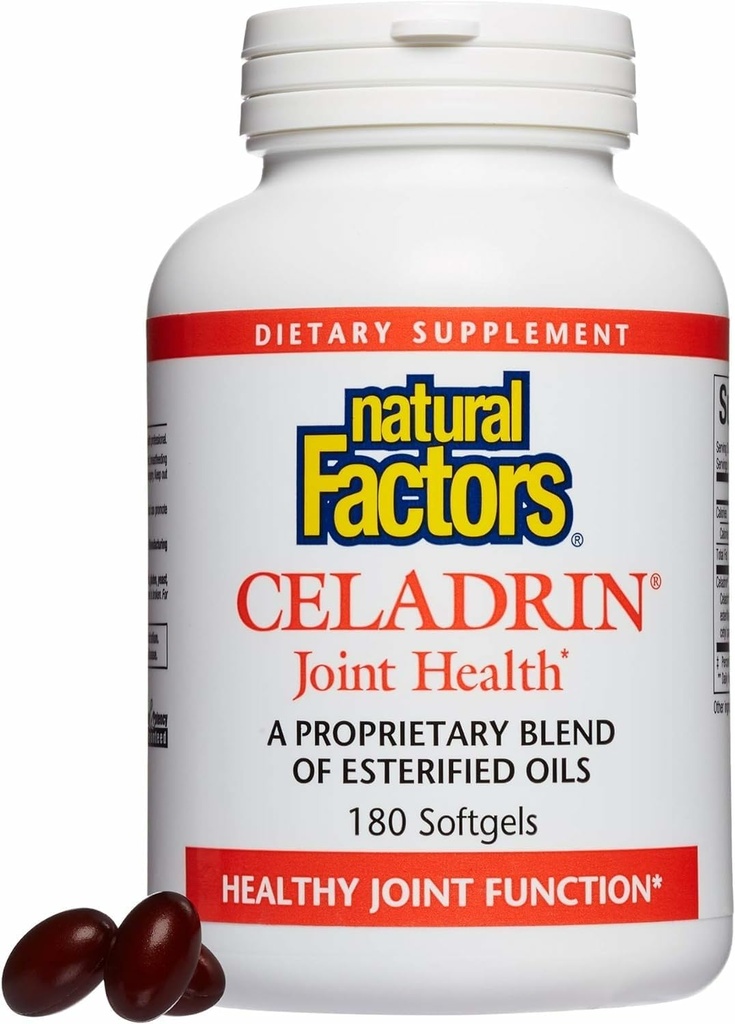 Doğal Faktörler, Celadrin Ortak Sağlık, Esneklik, Hareketlilik ve Ortak Fonksiyonlar, 180 Softgels