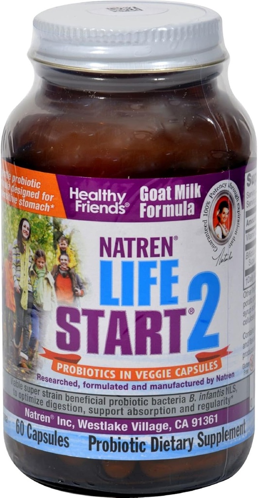 Natren Life Start 2 Προβιοτικά για ενήλικες - 60 κάψουλες χορτοφάγων