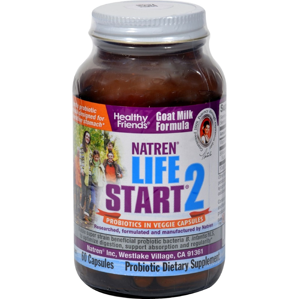 Natren Life Yetişkinler için 2 Probiyotik başlatır - 60 Vegetarian Capsules