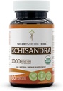 Tribe Schisandra USDA Organik 60 Capsules | Organik Vegetarian Capsules ve Organik Schisandra (Schisandra Chinensis) kuru Berry (60 Capsules)