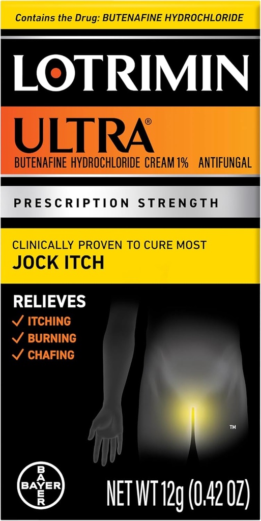 Lotrimin Ultra Jock Itch Cream - Güçlü Butenafine Hydrochloride Jock Itch, 0.42 Ounce (12 Grams) (Pazar Mayıs Vary)