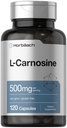 Horbäach L-Carnosine 500 mg | 120 Capsule Supplement | Non-GMO & Gluten Free Toz Pills