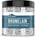 Earthborn Elements Bromelain 200 Κάψουλες, Καθαρές & Αδιάλυτες, Χωρίς Πρόσθετα
