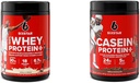 Six Star Elite Serisi 100% Whey Protein Plus Vanilla Cream 1.8lbs US & Casein Protein Toz Elite Casein Protein Toz Yavaş-Digesting Micellar Casein Protein