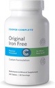 COOPER COMPLETE - Original Multivitamin Iron Free - Daily Multivitamin ve Mineral Supplement - 30 Day Supply. Pack of 1