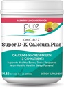 Ionic Fizz Super D-K Calcium Plus από την Pure Essence - με Extra Magnesium, Βιταμίνη D3, Βιταμίνη K2 για Ισχυρά Οστά και Υποστήριξη Στρες - Λεμονάδα Βατόμουρο - 14.82oz