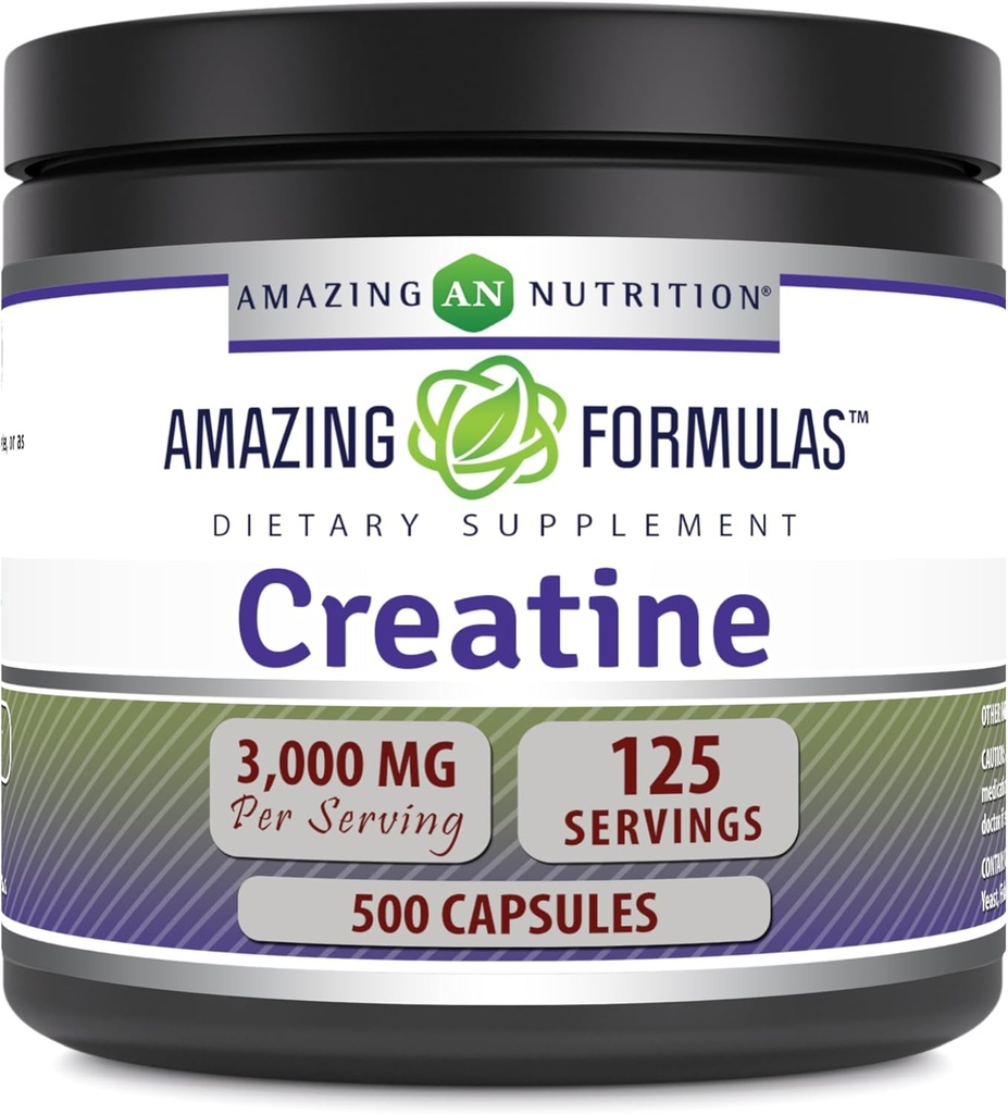 Εκπληκτικές Φόρμουλες Creatine 3000 Mg Amino Acid Supplement 