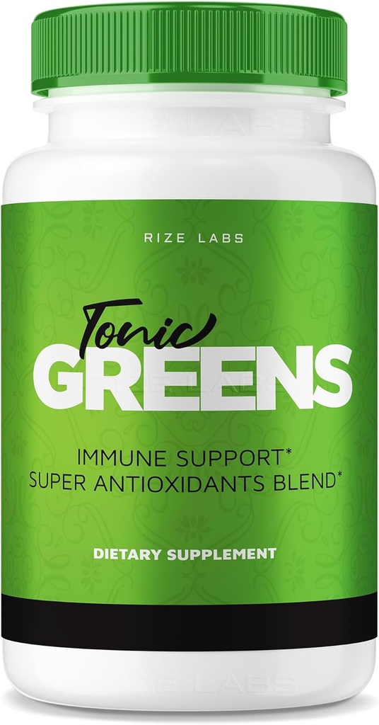 Laboratuvarları - Tonic Greens Capsules, Immune Support Pills, Advanced Formula Supplement, Super Antioksis Mix (60 Capsules)