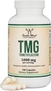 Çift Wood Supplements TMG Tritilglycine Supplement 1000 mg Per Service, 180 Capsules (TMG Supplements for Homocysteine Control) Gerçek TMG, Fishy Mix, Gluten Free, Non-GMOMO