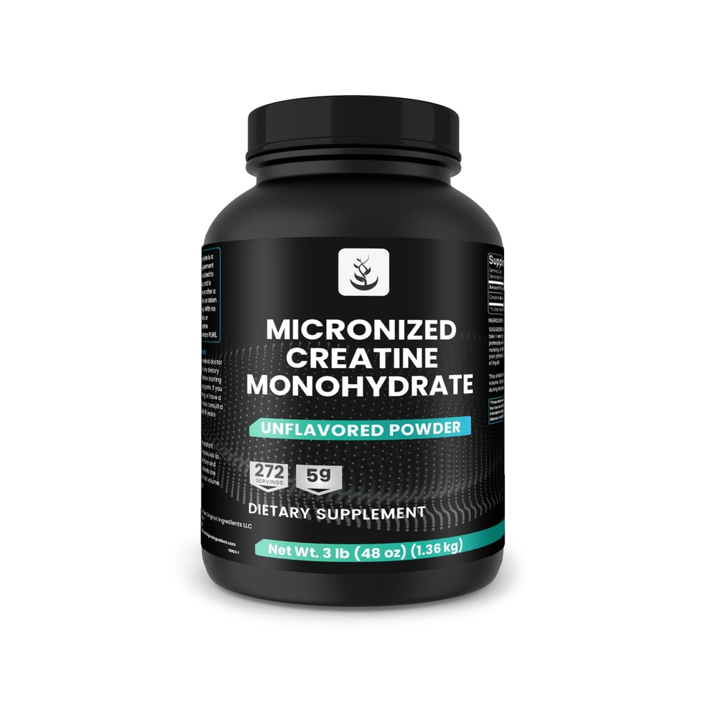 PURE ORIGINAL INGREDIENTS Micronized Tinatine Monohidrat, 270 Hizmet, No Fillers, Unflavoreded
