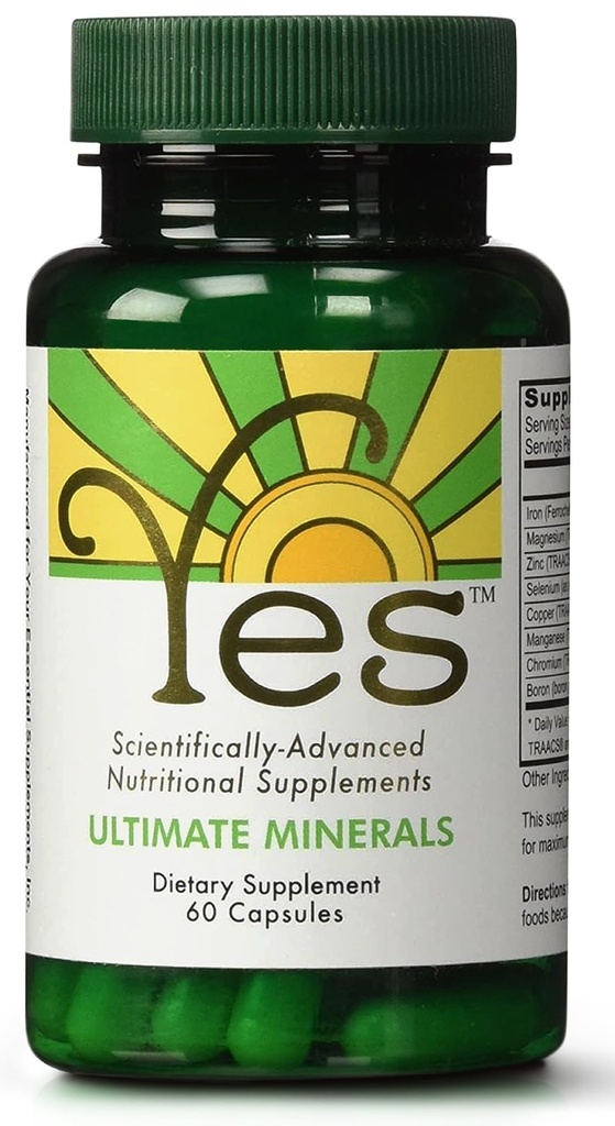 Ultimate Mineral Supplement – Chelated Magnezyum, çinko, Iron, Selenium, Chromium & Boron (TRAACS®) – Yüksek hacimli Enerji ve Immune Desteği için Multimineral – 60 Vegan Capsules
