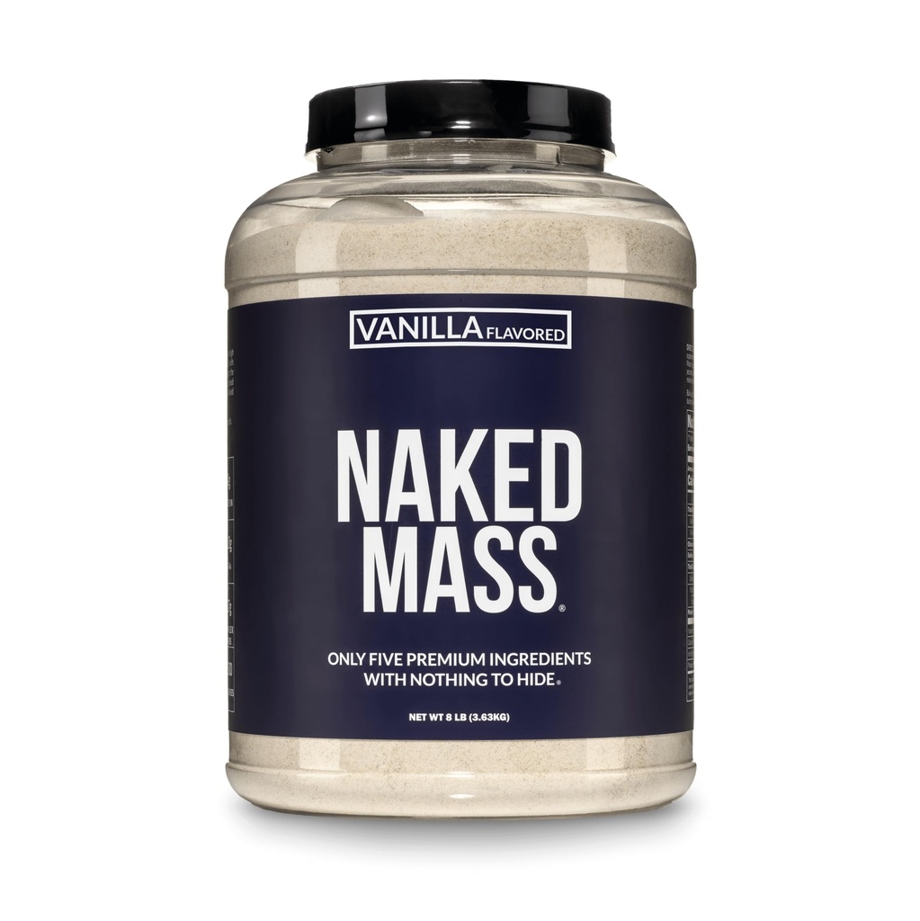 NAKED Vanilla Mass - All Natural Vanilla Kilo Winer Protein Toz - 8lb Bulk, GMO Free, Gluten Free & Soy Free, No Yapay Malzemeler - 1.260 Calories - 11 Hizmet