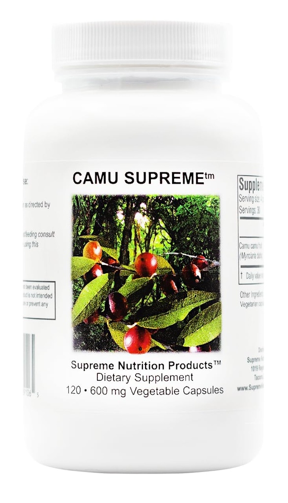 Supreme Nutrition Camu Supreme, 120 Pure Camu κάψουλες για χορτοφάγους