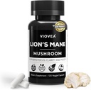 Lion's Mane Supplement Capsules - 120 Capsules, Supports Focus, Clarity, Memory ve General Cognition. Bilişsel Fonksiyonlar için Organik Nootropic Supplement ve Immune Support