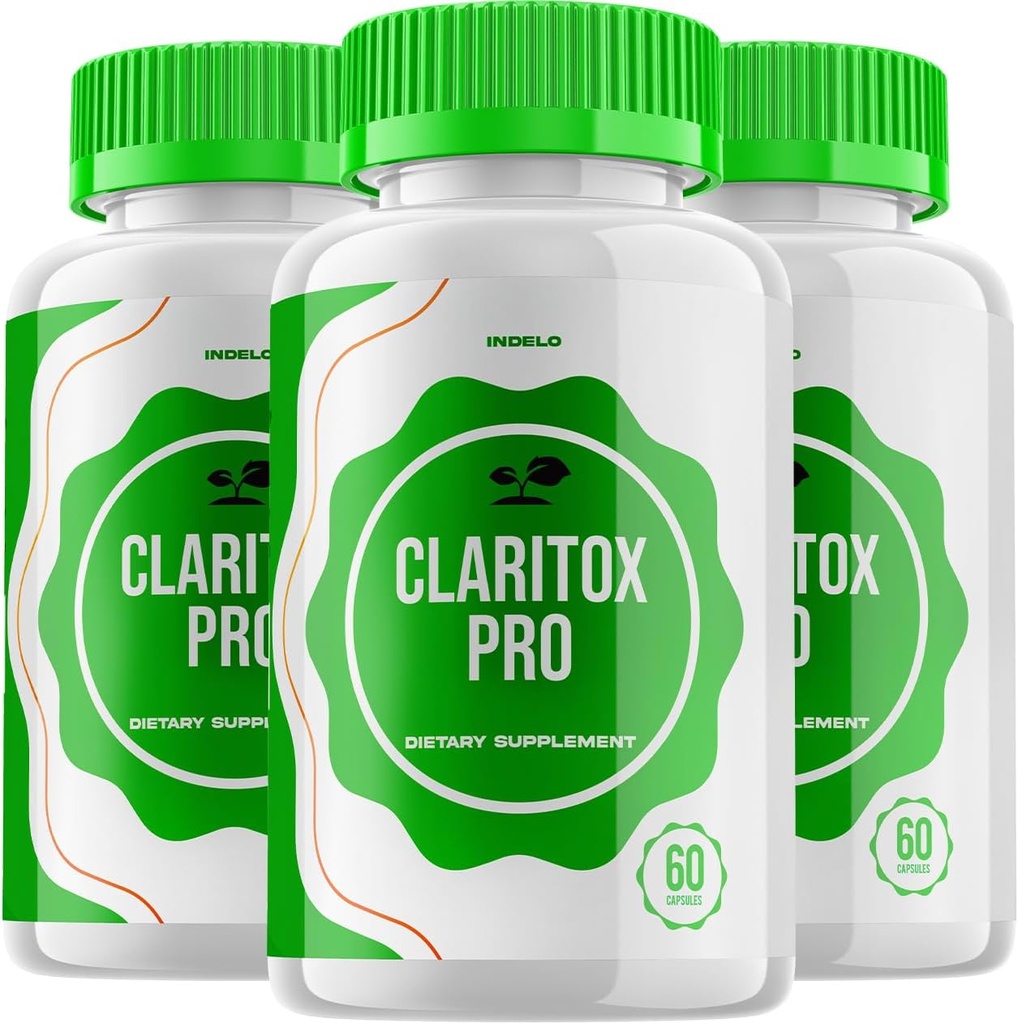 (3 Pack) Claritox Pro for Vertigo Capsules, Claritox Pro for Vertigo Reviews, ClaritoxPro for Vertigo Support Supplement Maximum Strength Nootropic Formula Pills Claritox Pro for Memory (180 Capsules)