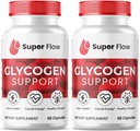 SPRESSO (2 Pack Super Flow Glycogen, SuperFlow Glycogen Support Capsules, Glyco Optimizer Formula, Doğal Kan Gemisi Temiz, Premium Super Flow Glycogen Support (120 Capsules)