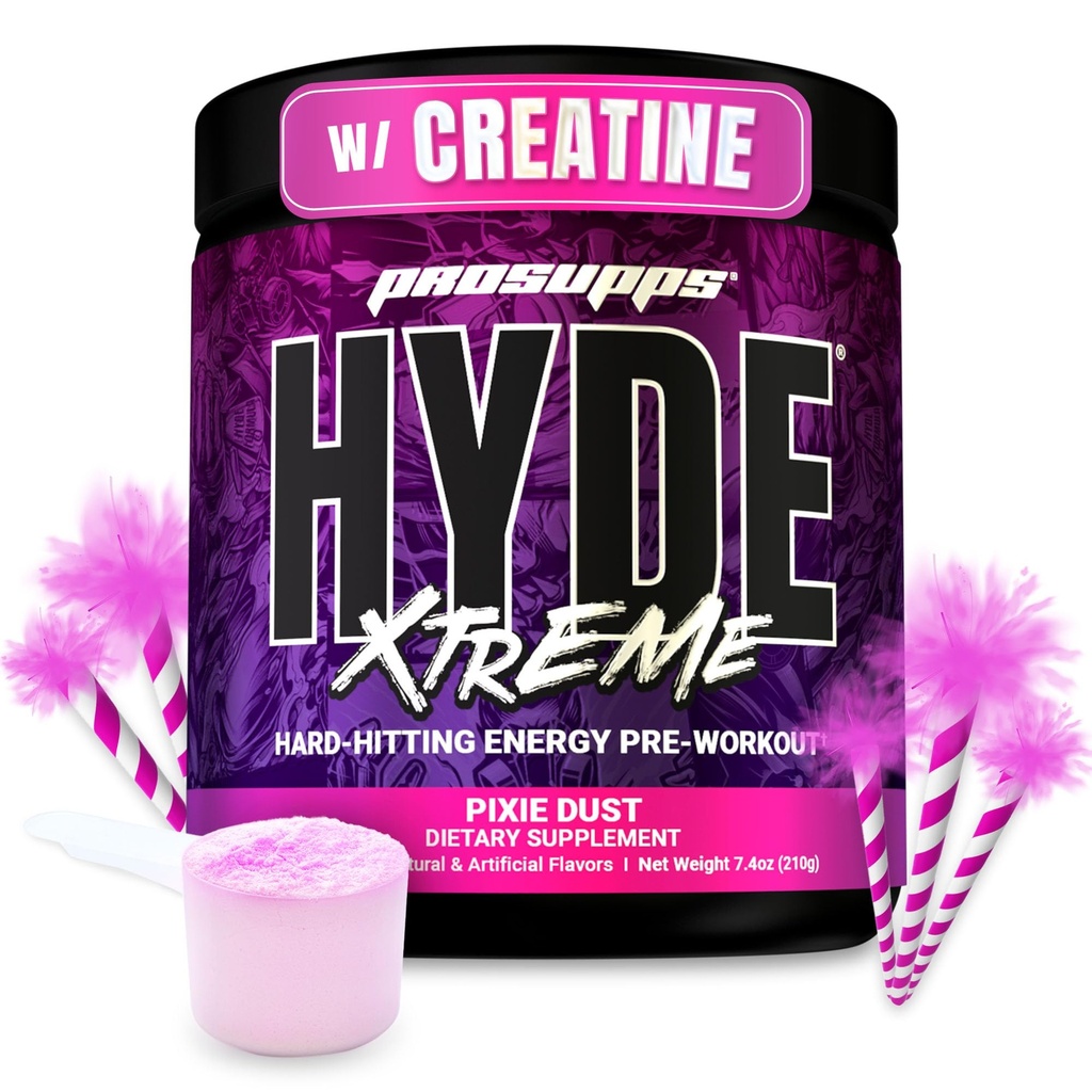 PROSUPPS Bay Hyde Xtreme Pre Workout Toz with Tinatine, Beta Alanine & Caffeine – Extreme Energy, Pumps, Focus & Performance - Fitness & Gym Supplements for Men & Women (Pixie Dust, 30 hizmet)