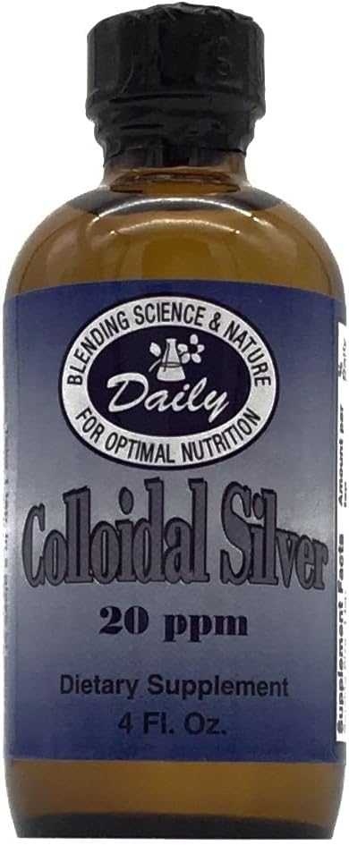 Daily Manufacturing Colloidal Silver, 20 ppm (Gar Grade) 4 fl oz