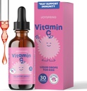 Çocuklar için JoySpring Vitamin C ve çinko, Elderberry Liquid Supplement | Alkol Özgür Toddler C | 2+ Yıl | (2 fl oz) 30 Hizmet