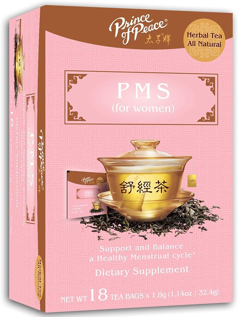 Barış Prensi PMS Tea, 18 Tea Bag Herbal Tea for Menstrual Cycles Relief from PMS Bloating & Cramping Hormon Dengesi