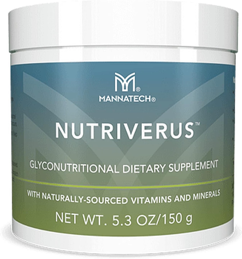 NutriVerus Glyconutritional Supplement, 5.3oz/150g με φυσικά πηγασμένη βιταμίνη Α, βιταμίνη C, σύμπλοκο βιταμίνης Β και βιταμίνη D. Πλούσιο σε συμπληρώματα αντιοξειδωτικών και προωθεί το συμπλήρωμα ανοσοποίησης