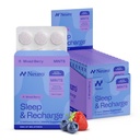Nöro Melatonin 5 mg Sleep & Recharge Mints (144 Adet) - Fast Dissolve Melatonin Sugar Free Mints with Lemon Balm & Chamomile for Better Sleep - Calm Sleep Supplement for Yetişkinler - Night Berry Flavor
