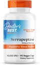 Doktor'un BEST Serrapeptase, 40.000 SPU, Sinus Health, Non-GMO, Vegan 90 Veggie Caps