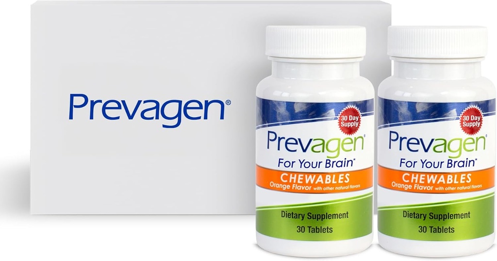 Prevagen Regular Strength Orange Chewables - 60 Tabletler (2 Ay Supply) | Apoaequorin Plus Vitamin D3