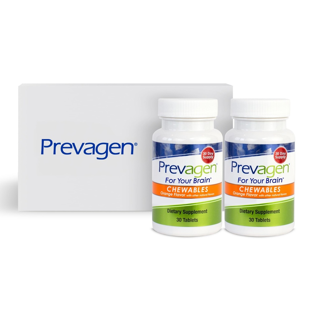 Prevagen Regular Strength Orange Chewables - 60 Tabletler (2 Ay Supply) | Apoaequorin Plus Vitamin D3